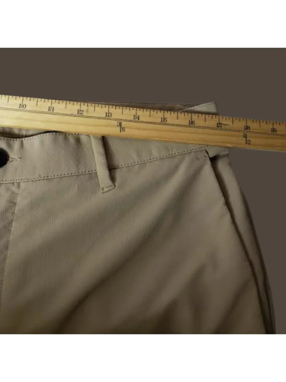 Banana Republic Mens Chino Classic Flat Front Pants Beige 34/29